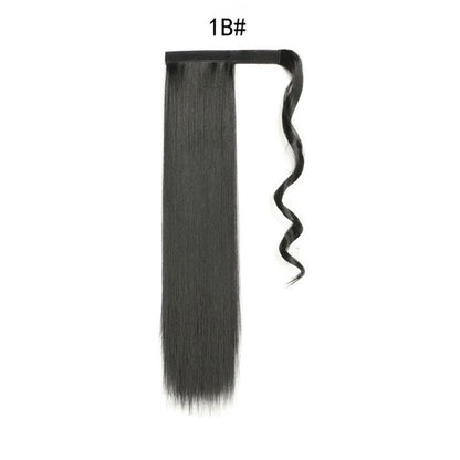 Women's Long Clip-In Ponytail Extension with Velcro Closure