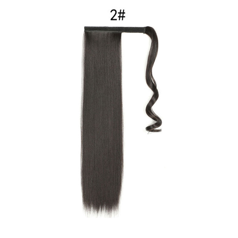 Women's Long Clip-In Ponytail Extension with Velcro Closure