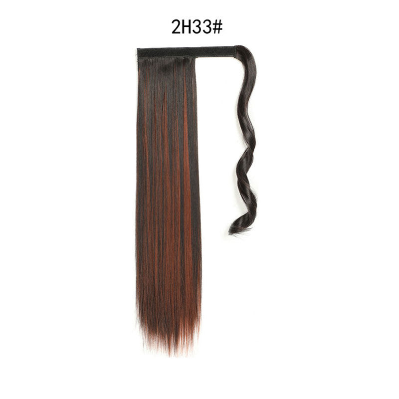 Women's Long Clip-In Ponytail Extension with Velcro Closure