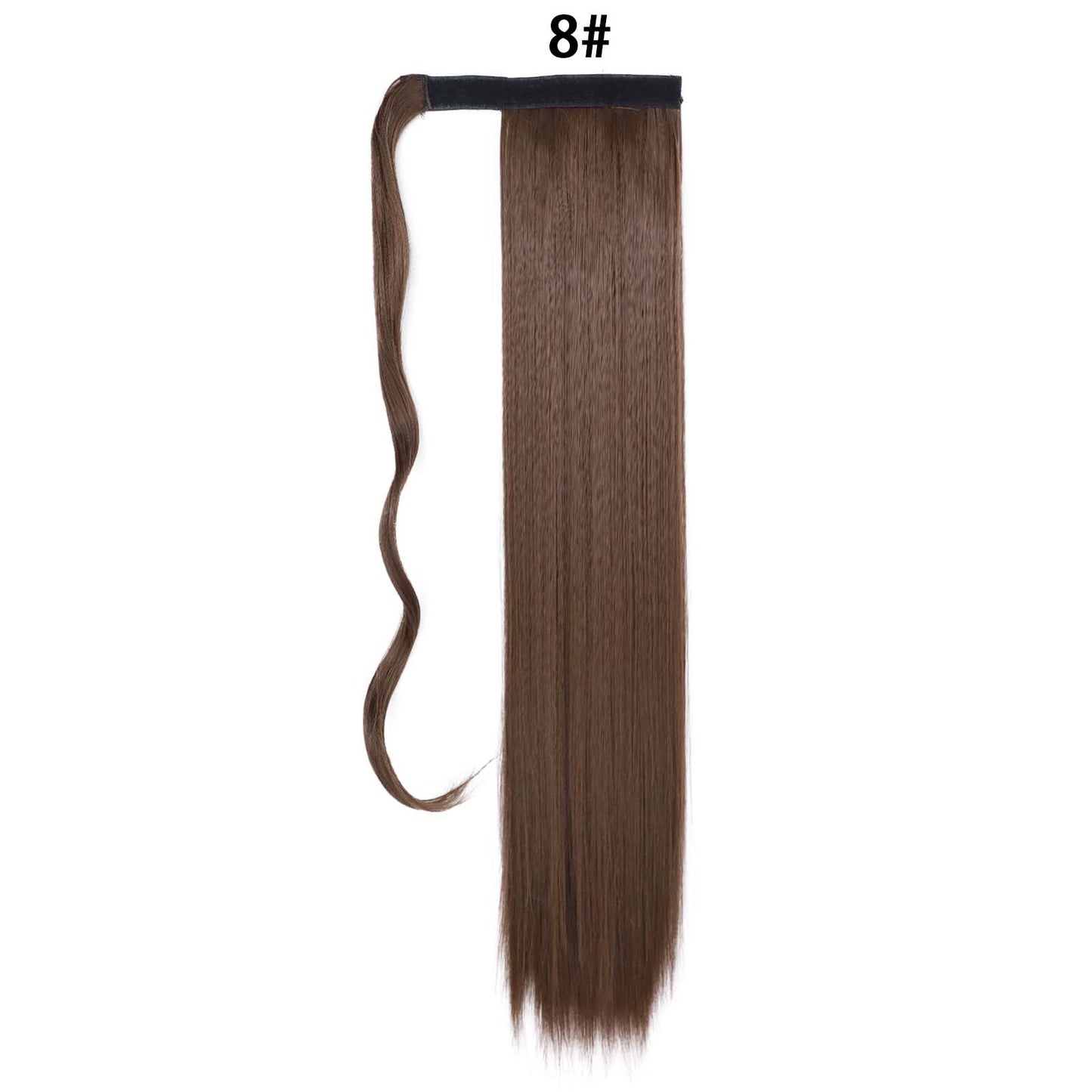 Women's Long Clip-In Ponytail Extension with Velcro Closure