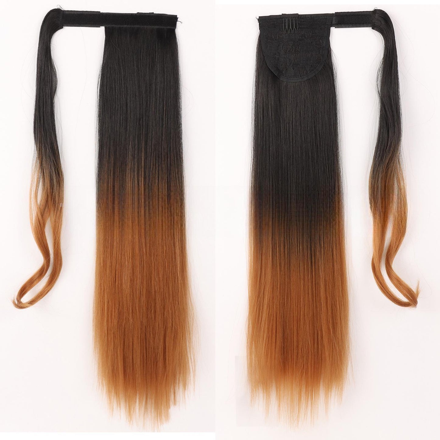 Women's Long Clip-In Ponytail Extension with Velcro Closure