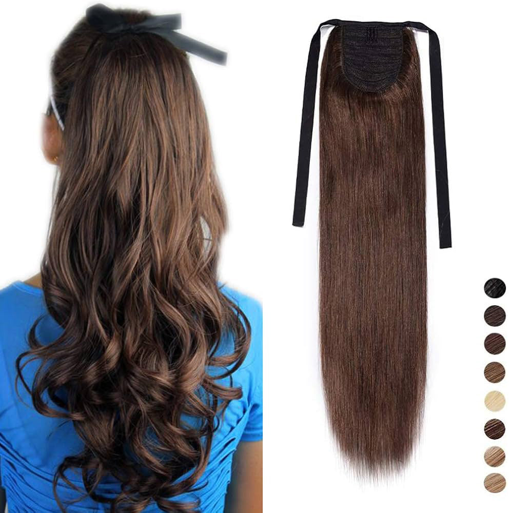 Long Synthetic Ponytail Clip-In Extension
