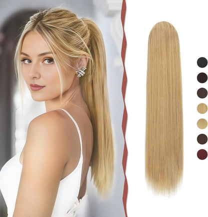 Long Synthetic Ponytail Clip-In Extension